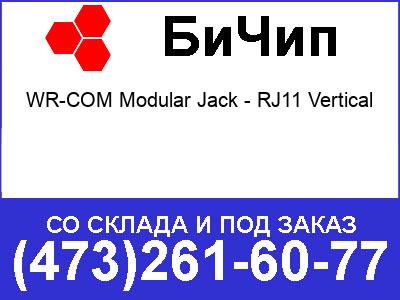  WR-COM Modular Jack - RJ11 Vertical