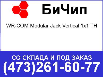  WR-COM Modular Jack Vertical 1x1 TH